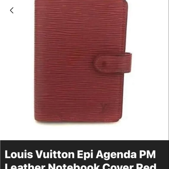 Louis Vuitton Red Epi Leather PM Agenda - Picture 9 of 12